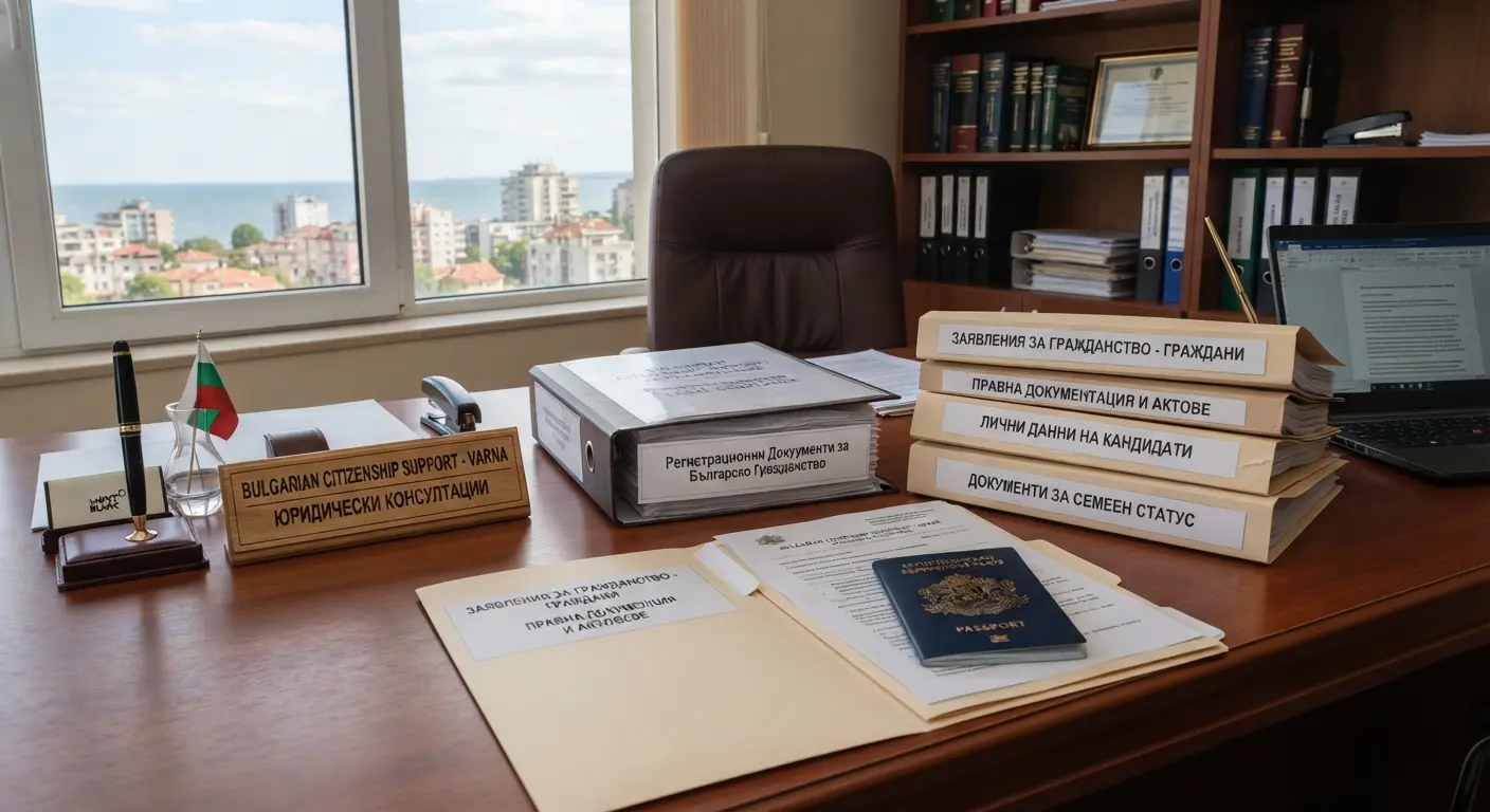 Specialists reviewing ancestry records and historical documents for citizenship applicants.